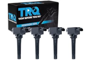 TRQ Ignition Coil Set 4 Piece Compatible with 12-23 Mazda 3 14-20 6 16-21 CX-3 20-23 CX-30 13-22 CX-5 16-23 CX-9 16-23 MX-5 Miata