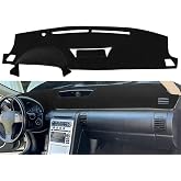 Fcovergurus Dash Cover Mat Pad Fit for Infiniti G35 (Black) Y58 | with Clock Inside, Custom Dashboard Cover Carpet Protector