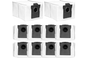 10 Pack Disposable Dust Bags Replacement for Dreame X50 Ultra/X40 Ultra/X30 Ultra/L50 Ultra/L40 Ultra/L10s Ultra Gen 2/L10s P