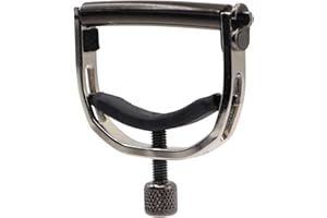 Paige 6-String Guitar Capo – Nickel, Proudly Made in the USA – Adjustable Tension, Ultra-Thin Design – Fits Standard Acoustic Guitars