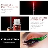 OCHILIMA Glitter Liquid Eyeliner Waterproof Long Lasting Shimmer Metallic Makeup view 3