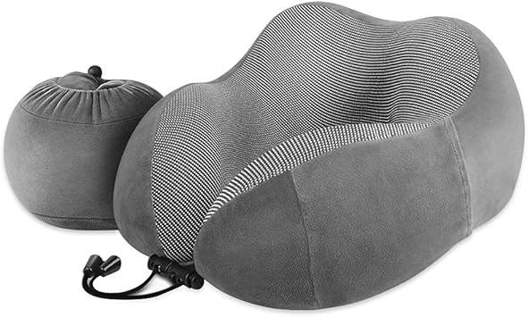 Reisekissen Nackenkissen Luxsure Weiches Memory Foam Baumwolle U Formiges Nackenhornchen Nackenstutzkissen Fur Erwachsene Kinder Flugzeug Zug Auto Buro Oder Camping Nicht Aufblasbar Grau Amazon De Koffer Rucksacke Taschen