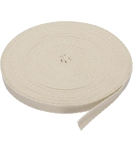 Cinta De Algodón En Espiga - 2 Rollos De 15m X 2cm (Negro Y Beige), Para Costura, Encuadernación Y Manualidades