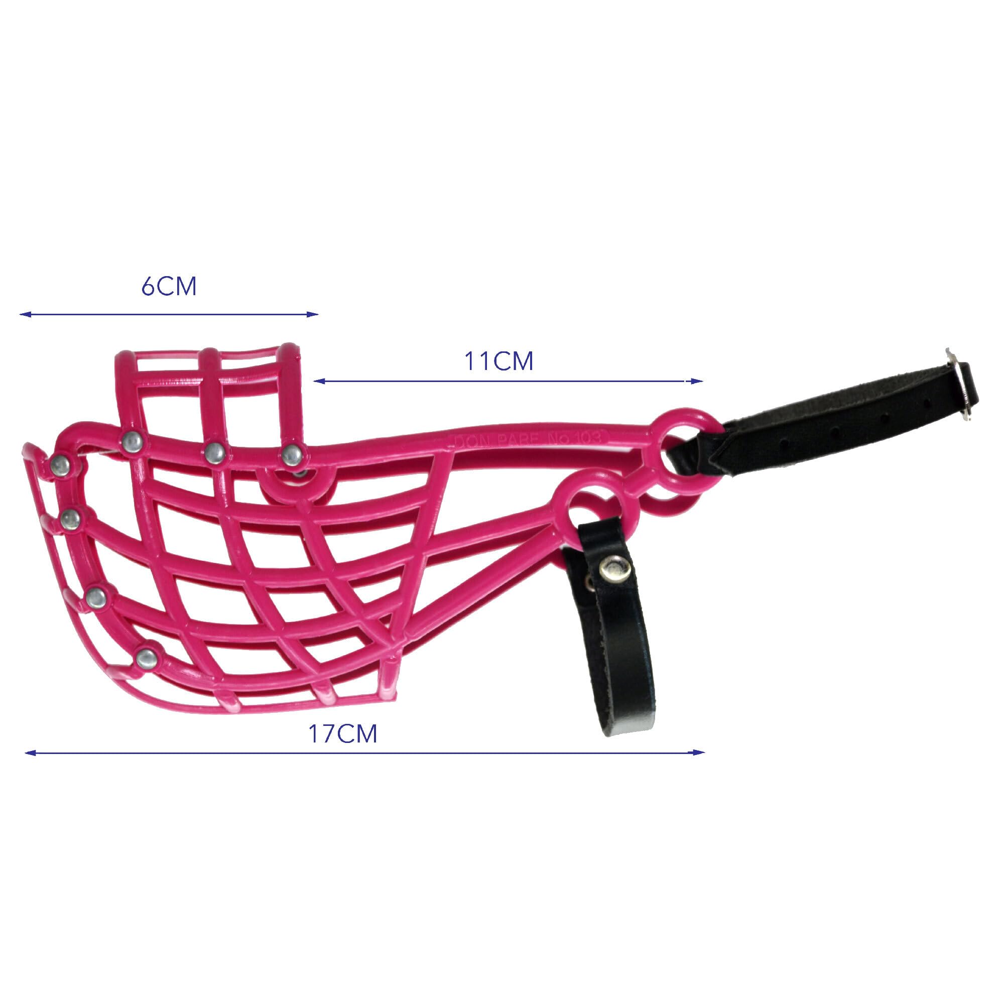Muzzle Don Pare Model 103 Training and transport muzzle for medium dogs with narrow head whippet in different colours racing muzzle and coursing muzzle from Amathings
