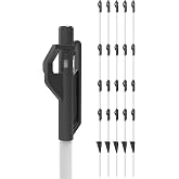Gallagher 3/8" x 48" Fiberglass Step-in Electric Fence Posts 50 Pack | Holds Wire, Polywire, Polytape, Weatherproof &amp; Lightweight, Portable Fence Posts for Livestock Gardens &amp; Rotational Grazing