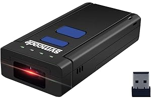 Bluetooth QR Barcode Scanner,Symcode 1D 2D Mini Wireless Handheld CMOS Barcode Scanner Reader for POS/Android/iOS/iMac/Ipad