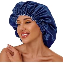 Women Silk Sleeping Cap for Curly Hair 