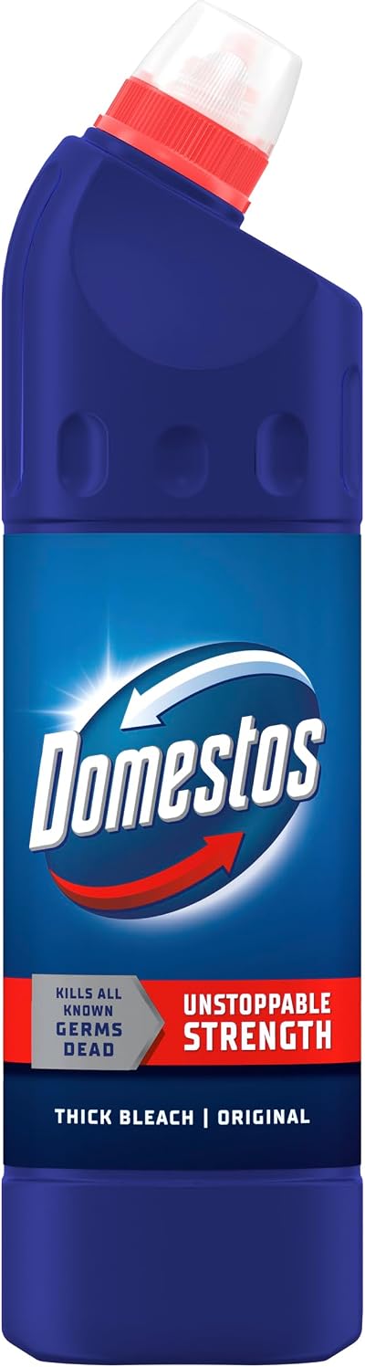 Domestos Original Thick Bleach 750 ml Disinfectant 99.99% Bacteria Viruses