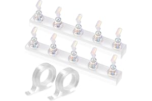 Etercycle Nail Stand for Press On Acrylic Nails Art Display Stand Nail Holder for Painting Magnetic Nails Stand with Double-sided Tape for Home DIY Salon Supplie (Clear)