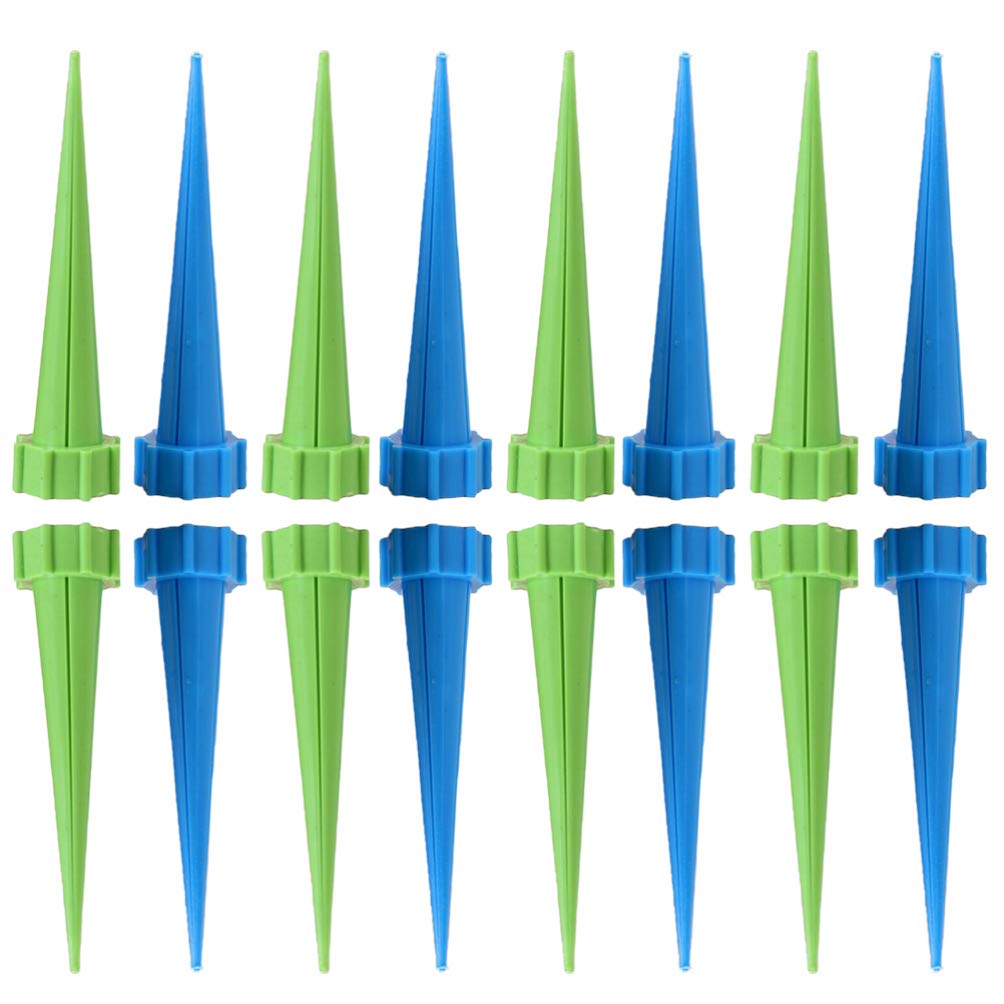 Cabilock 16pcs Plant Self Watering Spikes Vacation Automatic Plant Waterer Drip Irrigation Slow Release Device Potted Plants Watering Tool Flower Waterer