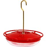 Aspects 430 Hummzinger Highview Mini Hummingbird Feeder, Red/Clear, 8 oz