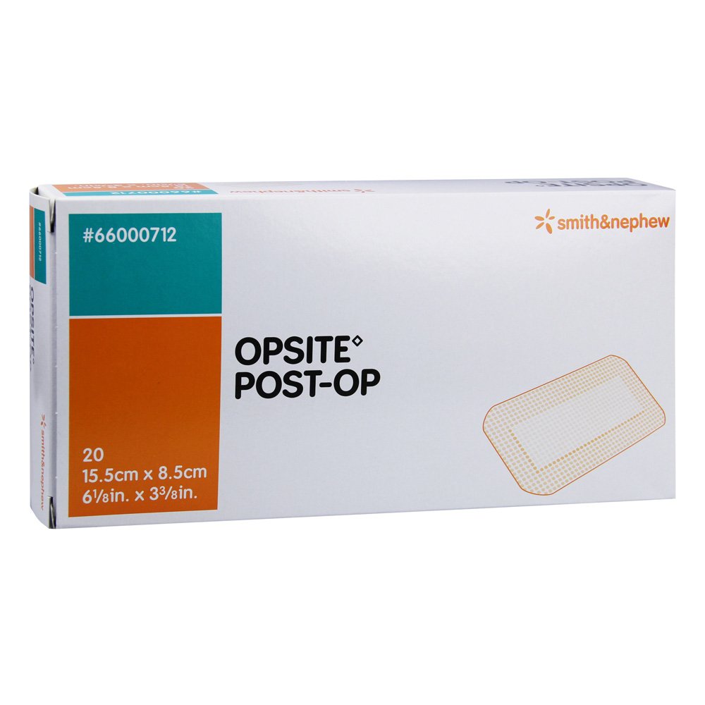 OPSITE Post-Operative Dressing 8.5X15.5CM (Pack of 20) - Vapour-Permeable Adhesive Film Dressing