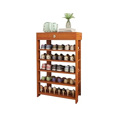 Dl Furniture 6 Layer Wooden Plywood Material Shoe Rack Top Drawer