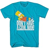 The Simpsons Boys Bart Simpson Skating Shirt - Krusty The Klown, Bart and Homer Simpson Tee Graphic T-Shirt