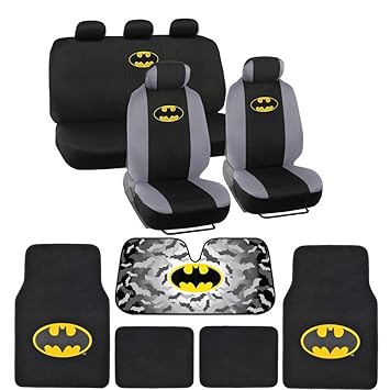 Batman Seat Cover Carpet Floor Mat And Sun Shade Warner