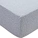 PURE ERA Jersey Knit Cotton Fitted Bottom Sheet ONLY (No Flat Sheet or Pillow Shams) - Ultra Soft Comfy Breathable Comfortable - Heather Grey Queen