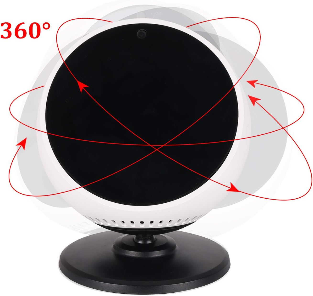 SoulQ Echo Spot Stand,360-degree Rotation Adjust Holder,Improves Viewing Angle Appearance for Amazon Echo Spot - Image 5