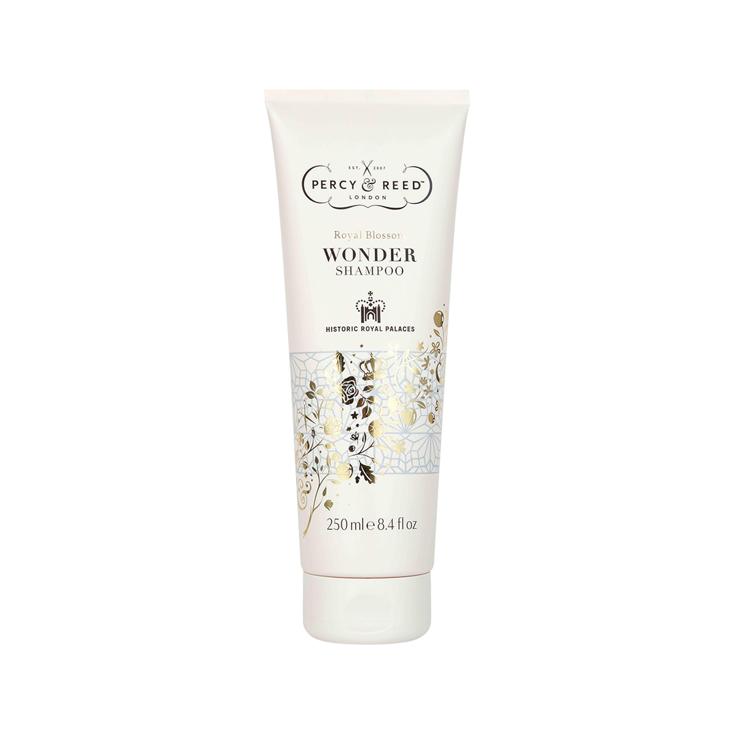 Percy & Reed Royal Blossom Wonder Shampoo – Luxurious Hair Care with Floral Fragrance, Deeply Nourishing & Hydrating Formula, Sulfate-Free, Smooth & Silky Finish for All Hair Types, 250ml