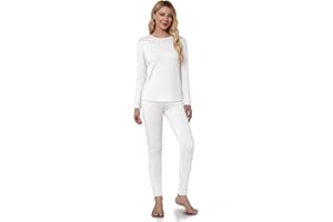 VZV Thermal Underwear for Women, Long Johns for Women Thermal Sets Fleece Lined Base Layer Top and Bottom Set