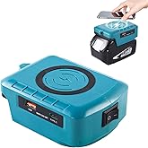 kfupius Fast Wireless Charger Adapter for Mak.ita 18V Tool, with USB-A & USB-C QC/PD Ports. Portable Outdoor Power Source for Phones, Tablets & More (Battery Not Included)