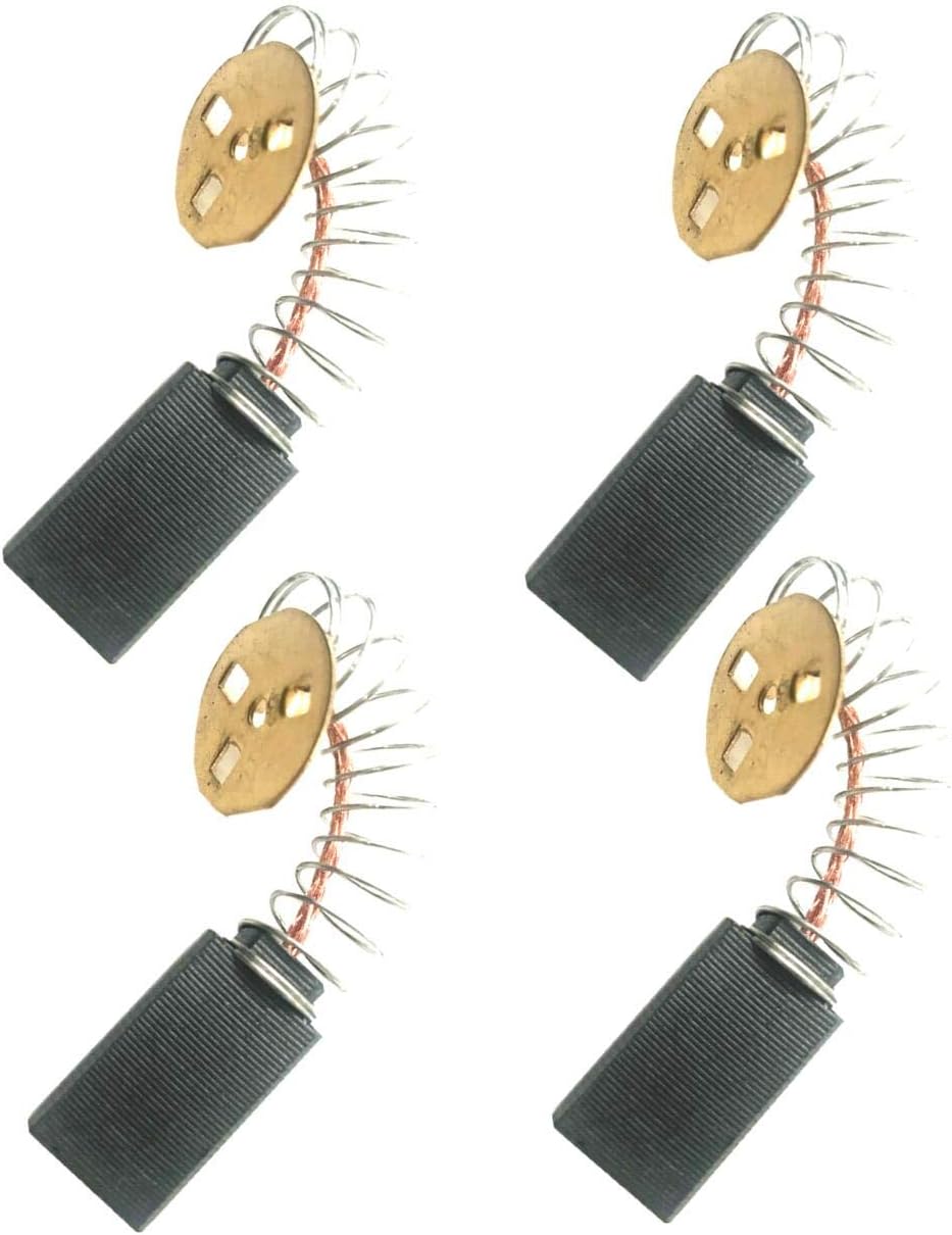 4-PACK Reliable 145323-06 Replacement Carbon Brushes Compatible with Black & Decker 145323-06, 145323-03 & 145323-02- Fits for DW705 DW708 and Others (4 pcs/pack)