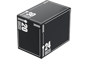 HANDBODE 3-in-1 Plyometric Box, Jumping Exercise Equipment Trainer with Non-Slip Surface for Workout Training, Pro-Duty HIIT Exercise Foam Plyo Box, Home Gym