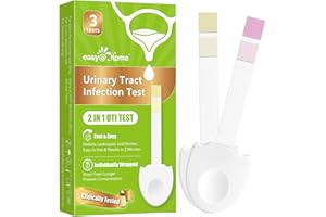 Easy@Home UTI Test Strips: 3 Pack UTI Test Kit for Women Men, 2-in-1 Instant Urinary Tract Infection Tests Urinaires Bandelet