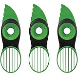 OXO Good Grips 3-in-1 Avocado Slicer, Green, 3-Pack