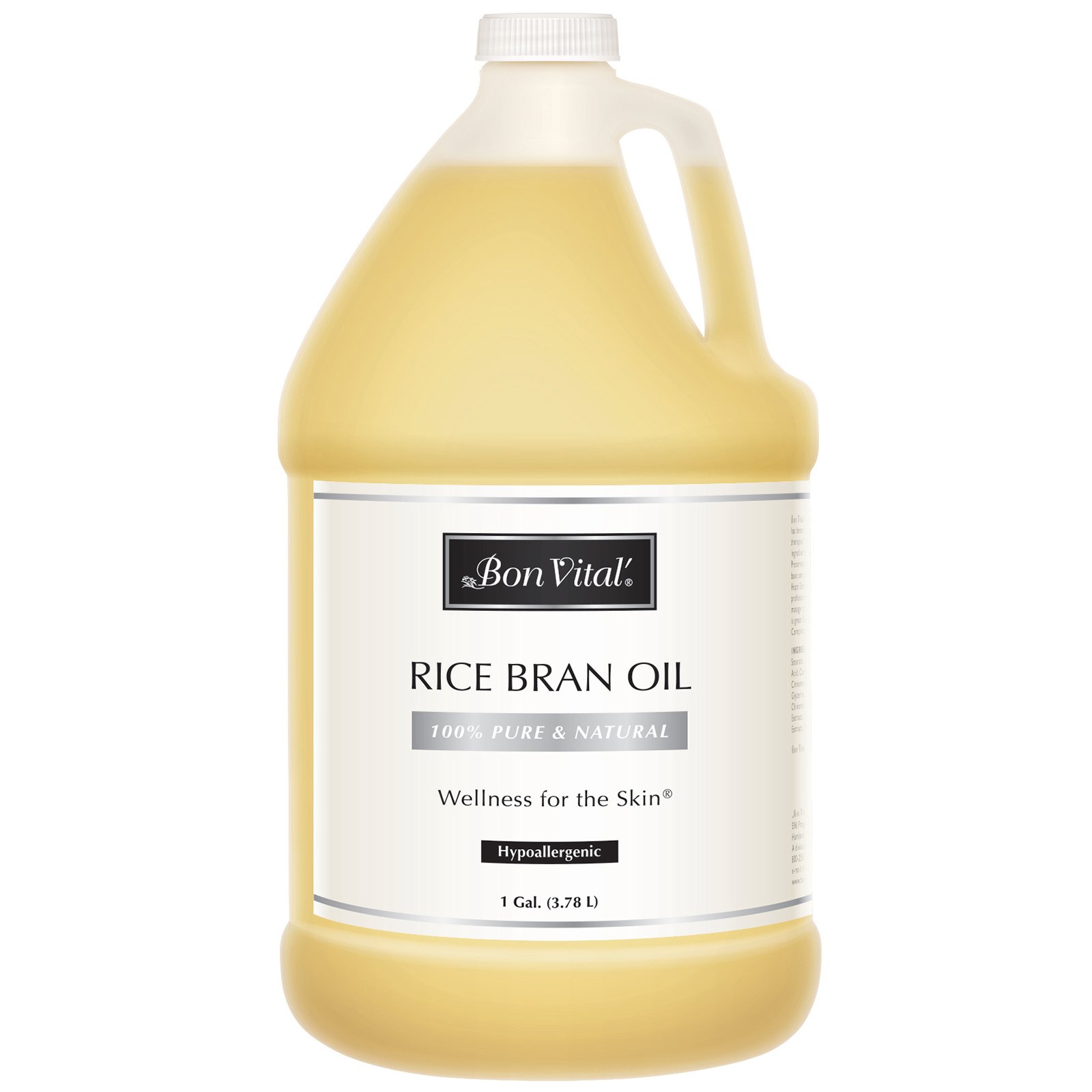 Buy Bon Vital' Rice Bran Oil, 100 Pure and Cold Pressed Carrier Oils for Diffusers