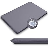 WAYIMPRESS Dog Crate Pad, Double-Sided Waterproof Crate Mat Bed, Outdoor Kennel Mat Pet Sleeping for Medium Large Dogs, Clooling, Waterproof, Wipeable, Anti-Slip, Kennel Pads 35 x 22 Inch, Dark Gray