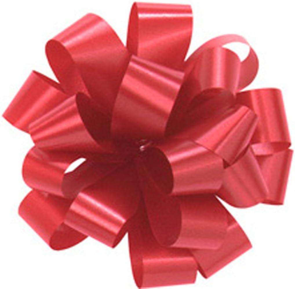 Pom Pom - Pull Out Bows 5 Inch Red Pkg/20