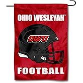 Ohio Wesleyan Battling Bishops Football Helmet Garden Yard Flag