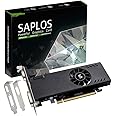 SAPLOS Radeon RX 550 Low Profile Graphics Card, 4GB GDDR5 128-bit, HDMI VGA DVI-D, Video Card for PC Gaming, Computer GPU, DirectX 12, Low Power