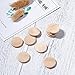 KISSITTY 50pcs Natural Unfinished Flat Round Wood Coin Beads DIY Family Birthday Board Tags Making Wooden Circle Discs About 1