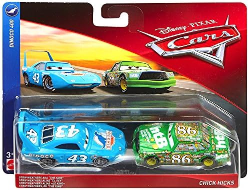 Dinoco 400 Strip Weathers AKA the King and Chick Hicks Disney Cars DieCast 1:55 Scale