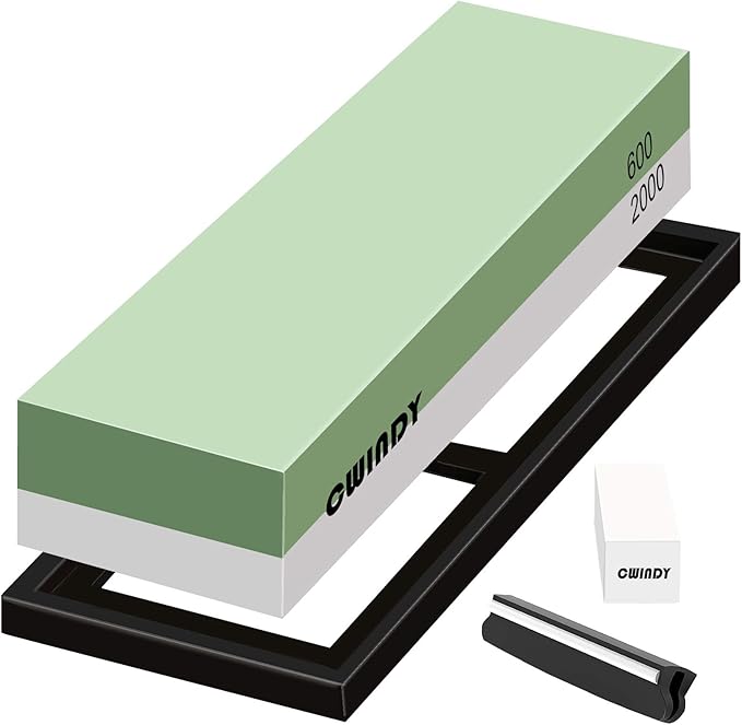 CWINDY 600/2000 Grit Sharpening Stone Whetstones Knife Sharpening Stones Water Stones