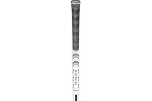 Golf Pride MCC Golf Club Grip - All-Weather Hybrid Grip - Brushed Cotton Cord & Pebbled Texture - Moisture-Wicking Technology - White