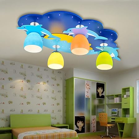 Amazon Com Chandelier Mediterranean Children S Room Light Cartoon