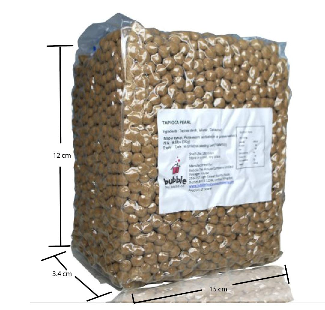 Tapiokaperlen 3 Kg Original Perlen Fur Bubble Tea Amazon De Lebensmittel Getranke