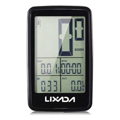 Lixada Fahrradcomputer Kabellos USB Wiederaufladbar Fahrrad Radfahren Computer Tachometer Kilometerzähler