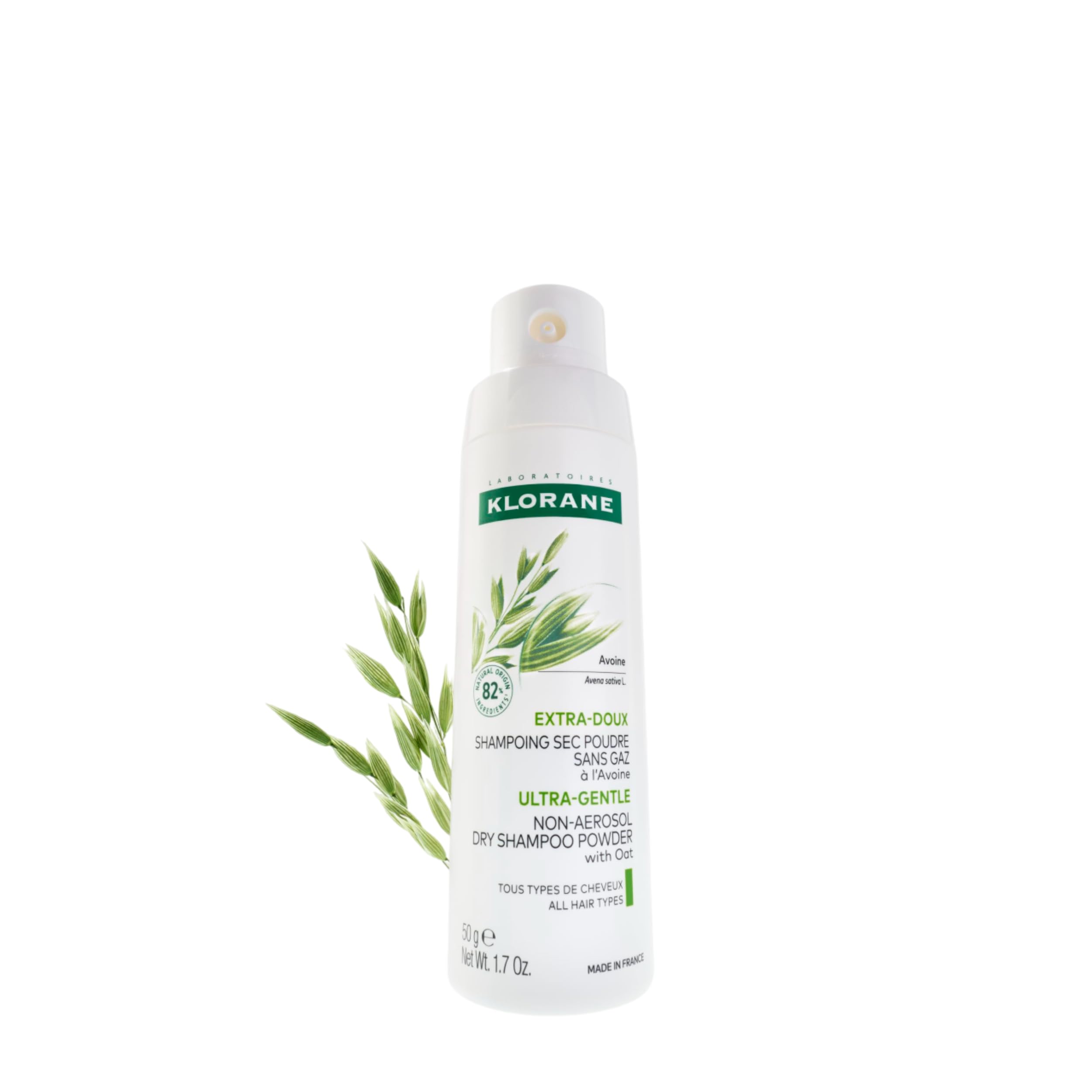 Klorane Eco-friendly Dry Shampoo with Oat Milk 50g