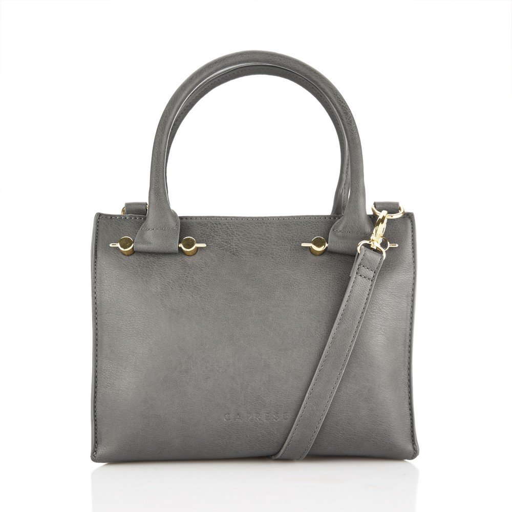 caprese women's satchel (dark grey)