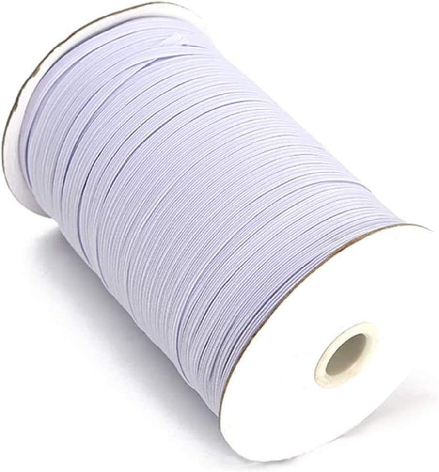 150 Yards Flat Elastic Band 1/4 inch Wide Braided Stretch