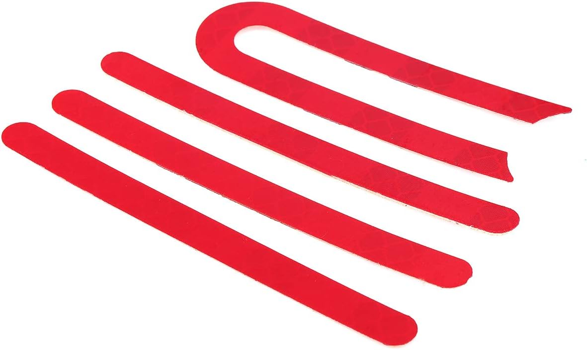 Front and Rear Wheel Rubber Reflective Sticker for Xiaomi Mijia M365 E-Scooter