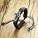 CELOKIY Vintage Alloy Cross Leather Bracelet Wristband Handmade Woven Rope,Unisex,Adjustable