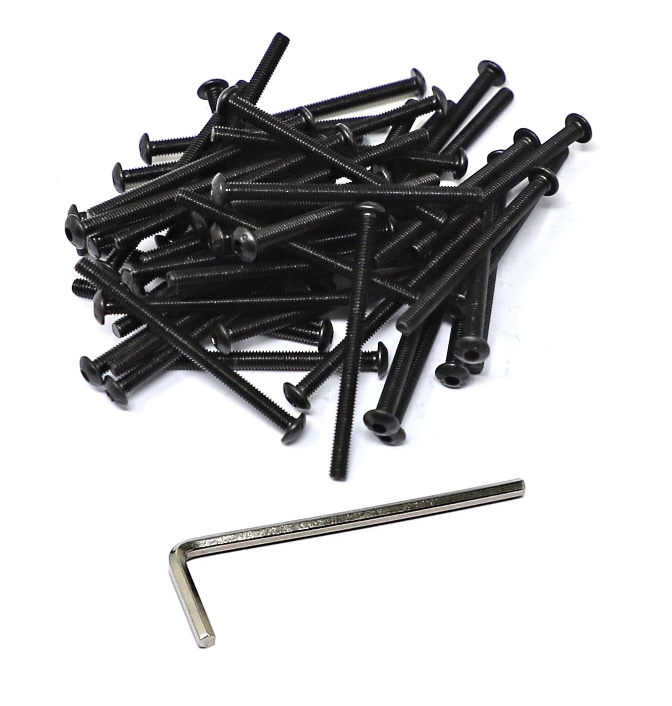 iexcell 50 Pcs M3 x 40 Thread Pitch 0.5 mm Alloy