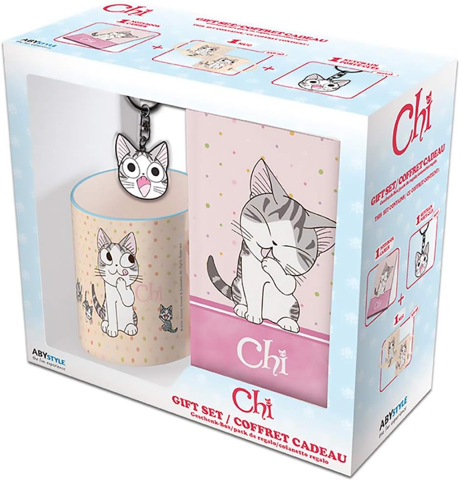 Chi's Sweet Home - Chi Cat-Lover's Gift Set (Includes Mug, Notebook, and Keychain)