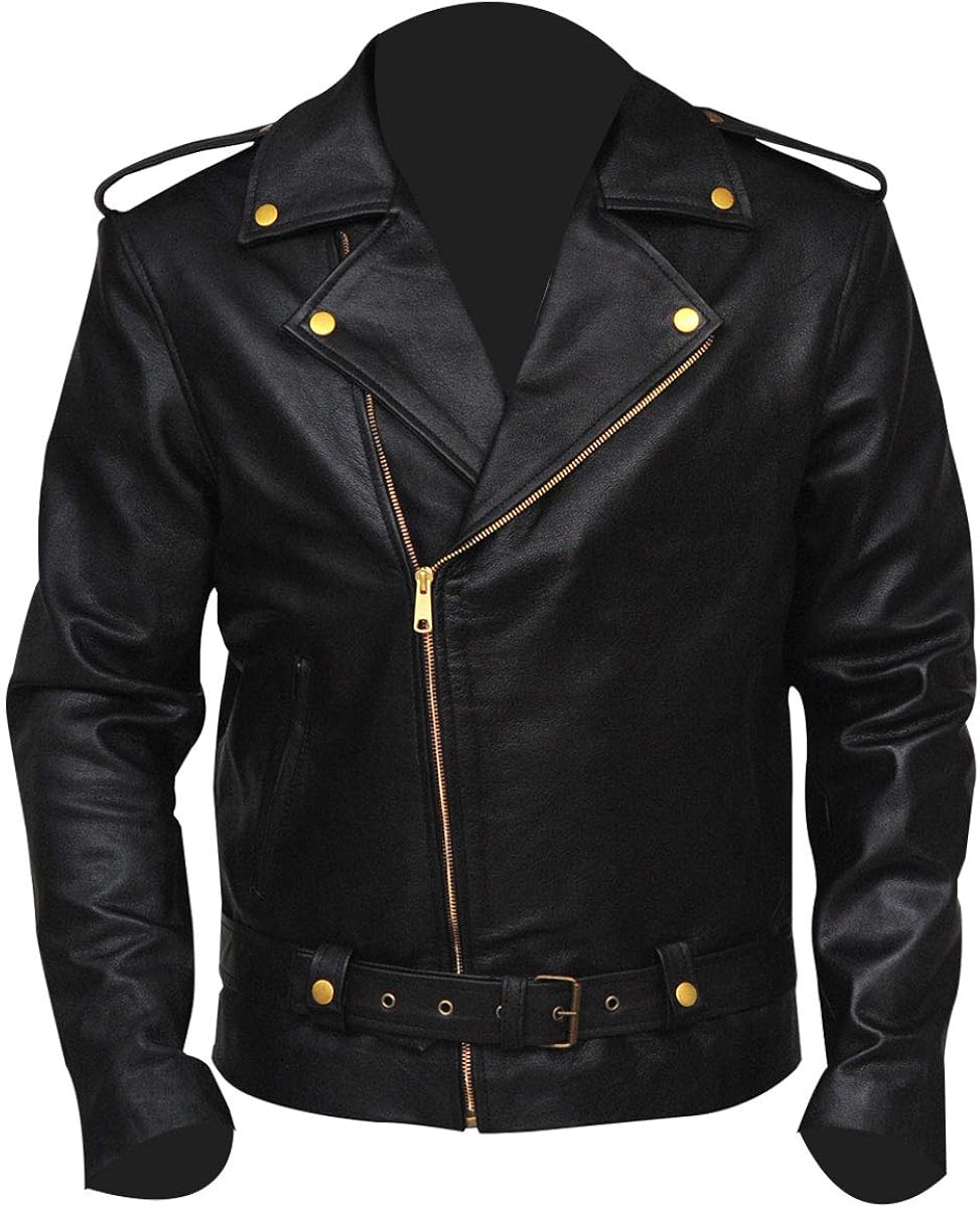 Fashionable Cry Baby Leather Jacket at Amazon Men’s Clothing store