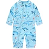 Erdawum Baby Boy Swimsuit Rash Guard Toddler One Piece Bathing Suit Infant Swimwear UPF 50+