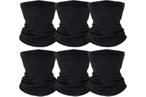 NOVAWO 6-10 Years Kids Balaclavas Breathable Face Cover Stretchable Neck Gaiter Tube Sun Protection Bandanas for Girls Boys